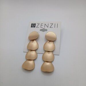 Zenzii Concave Discs Drop Earring